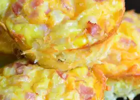 Ham Egg and Cheese Hash Brown Breakfast Muffins recipe