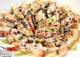 CARAMEL APPLE NACHOS recipe