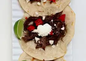 Slow Cooker Shredded Beef Street Tacos recipe