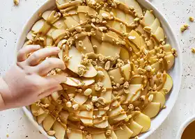 Apple Nachos with Peanut Butter recipe