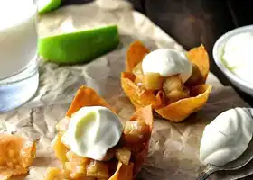 Mini Apple Pie Wonton Cups recipe