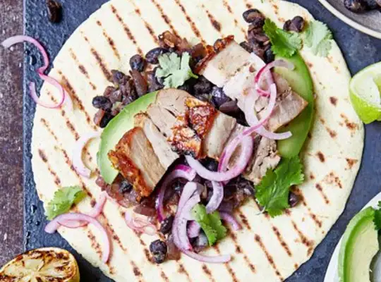 Stashcook | Pork & black bean tacos