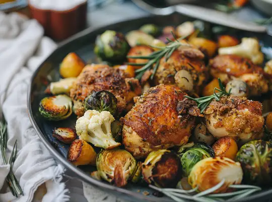 Stashcook | Herb-Crusted Chicken with Roasted Vegetables