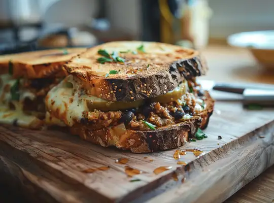 Stashcook | Spicy Black Bean and Turkey Melt