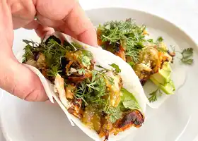 Keto Crispy Verde Chicken Tacos recipe