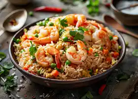 Spicy Shrimp Fried Rice recipe