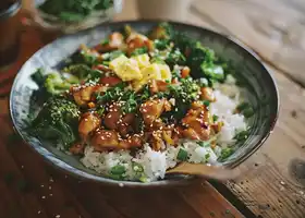 Honey Garlic Chicken Stir-Fry with Jasmine Rice recipe