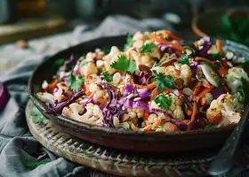 Roasted Cauliflower and Almond Salad recipe