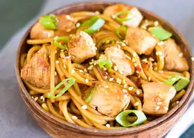 Sesame Chicken Lo Mein recipe