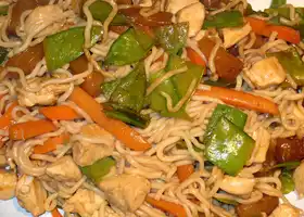 Pineapple Chicken Lo Mein recipe