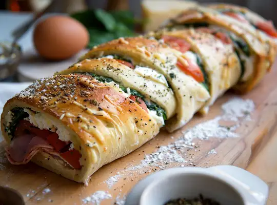 Stashcook | Spinach and Ricotta Stromboli