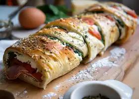 Spinach and Ricotta Stromboli recipe