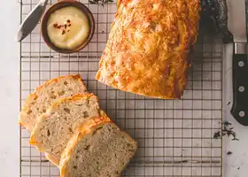 White Cheddar and Herb Beer Bread recipe